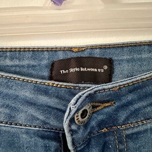 Distressed Skinny Denim Jeans